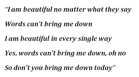 Christina Aguilera's "Beautiful" Lyrics