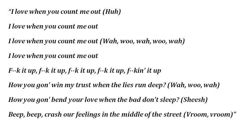 Kendrick Lamar's "Count Me Out" Lyrics