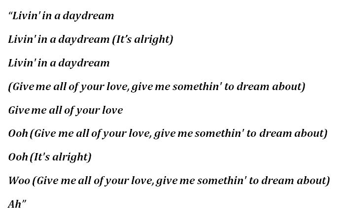 Lyrics for Harry Styles' "Daydreaming"