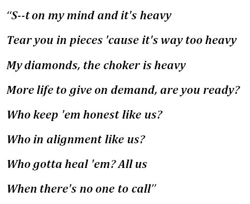 Lyrics to Kendrick Lamar's "Mr. Morale"