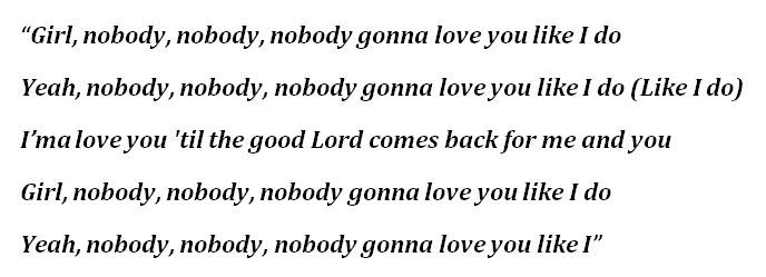 Lyrics for Dylan Scott's "Nobody"