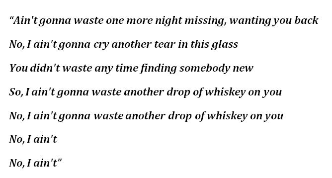Nate Smith, "Whiskey On You" Lyrics