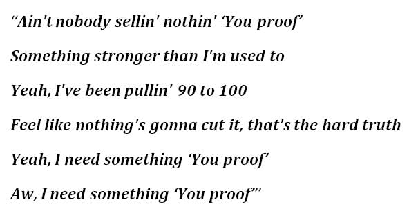 Lyrics to Morgan Wallen's "You Proof"
