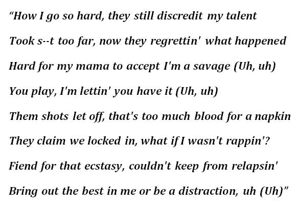 Lyrics to Polo G's "Distraction"