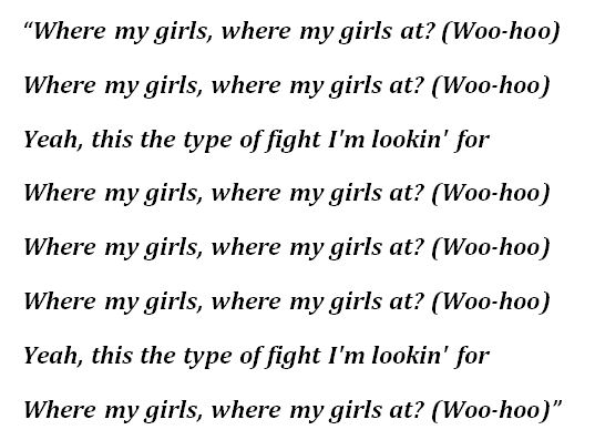 Lyrics for Lizzo's "Grrrls"