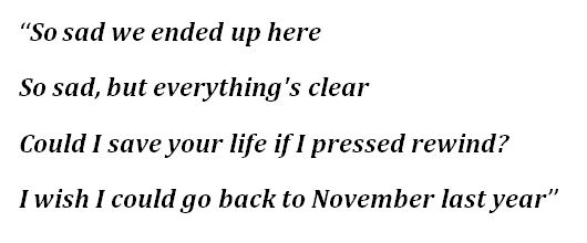 Machine Gun Kelly, "Last November" Lyrics