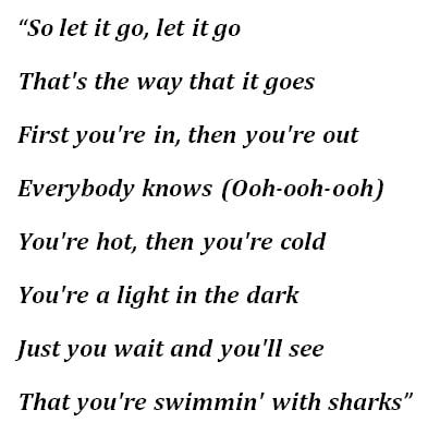 Imagine Dragons, "Sharks" Lyrics