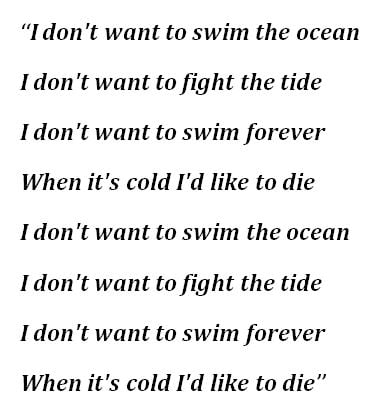 "When It's Cold I'd Like to Die" Lyrics