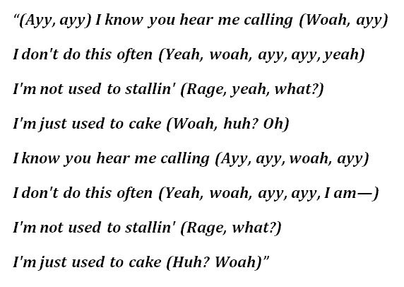 Lyrics for Lil Uzi Vert's "SPACE CADET"