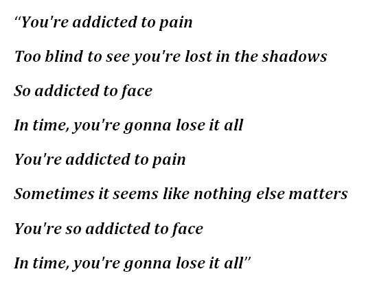 Alter Bridge's "Addicted to Pain" Lyrics