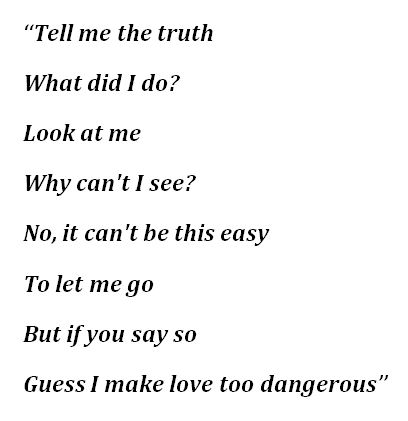 Lyrics for Madison Beer's "Dangerous"