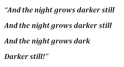 Lyrics for Parkway Drive's "Darker Still" 
