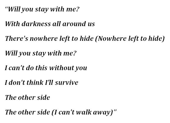 "End (The Other Side)" Lyrics