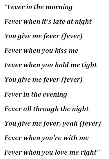 Beyonce, "Fever" Lyrics