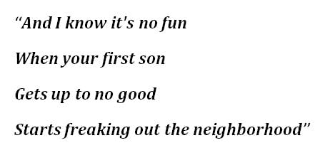 "Freaking Out the Neighborhood" Lyrics
