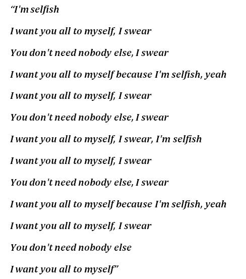 Lyrics for PnB Rock's "Selfish"