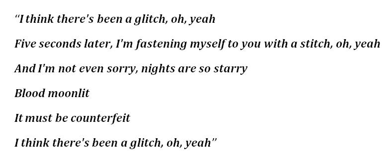 Taylor Swift ~ Glitch ~ Lyrics 