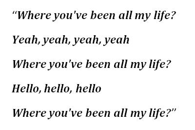 Lyrics to  Treasure's "Hello"