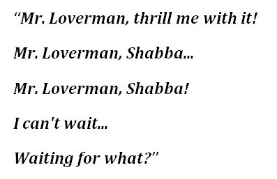 Shabba Ranks' "Mr. Loverman" Lyrics