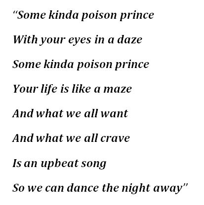 Amy Macdonald's "Poison Prince" Lyrics