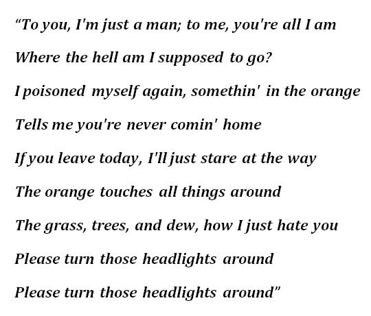 Zach Bryan, "Something in the Orange" Lyrics