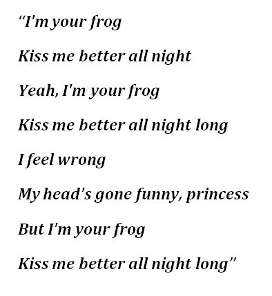 Lyrics for Cavetown's "Frog" 