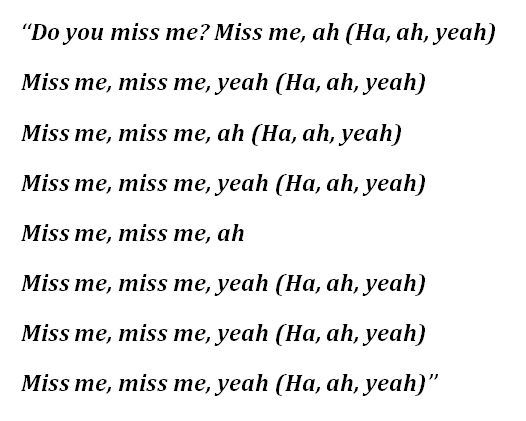 PinkPantheress, "Do You Miss Me?" Lyrics