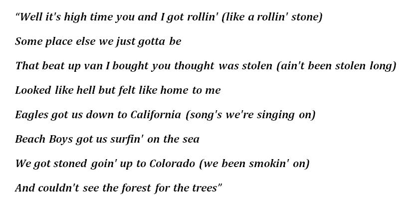 Lyrics to Nickelback's "High Time" 