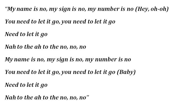 Meghan Trainor, "No" Lyrics