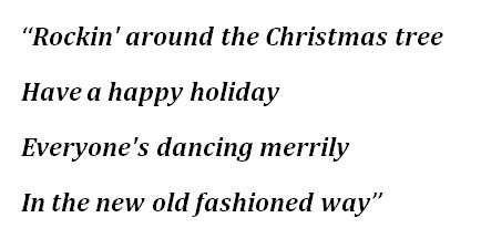 "Rockin' Around The Christmas Tree" Lyrics 