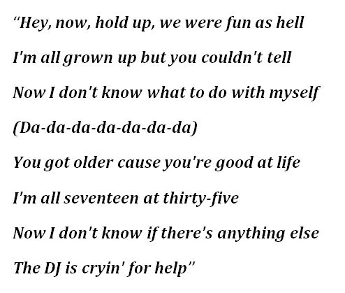 AJR, "The DJ Is Crying for Help" Lyrics