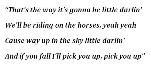 Lyrics for Daryl Braithwaite's "The Horses"