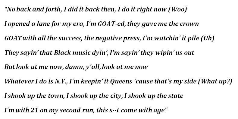 Nas & 21 Savage, "One Mic,One Gun" Lyrics