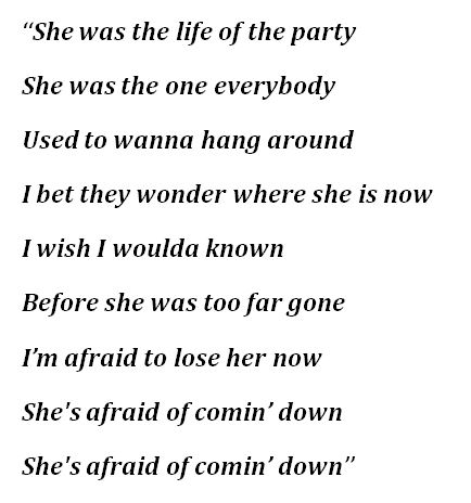 Lyrics of Jelly Roll's "She" 