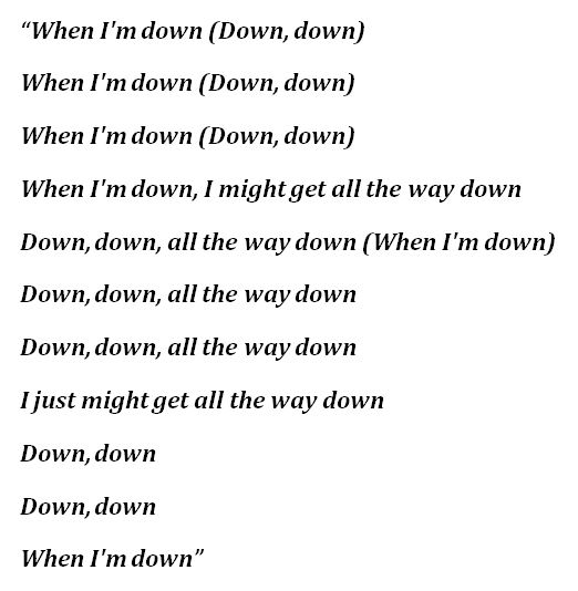 Iggy Pop, "All The Way Down" Lyrics