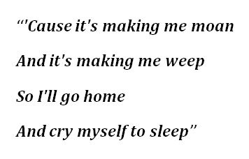 Lyrics of The Judds' "Cry Myself to Sleep"