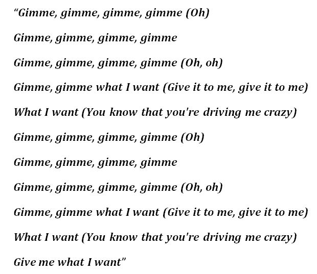 Sam Smith's "Gimme" Lyrics