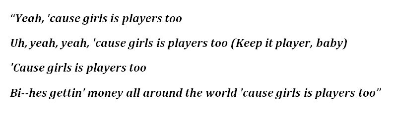 Lyrics of Coi Leray's "Players"