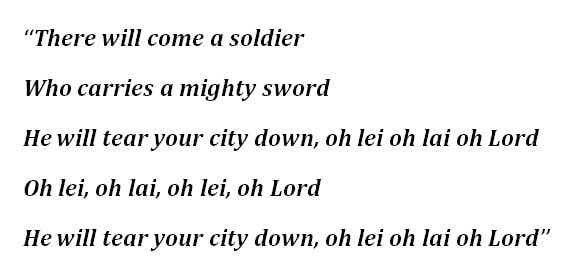 "Soldier, Poet, King" Lyrics 