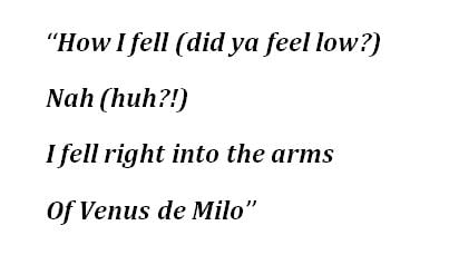 Lyrics to Television's "Venus de Milo"